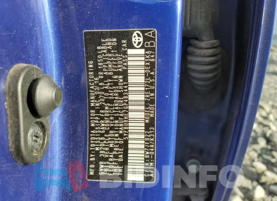 5YFBURHE7GP483441 Photo# 12