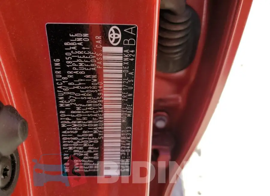 5YFBURHEXKP859140 Photo# 12
