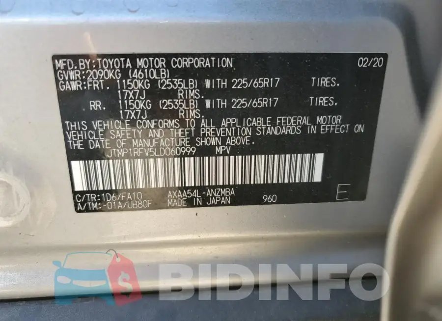 JTMP1RFV5LD060999 Photo# 13