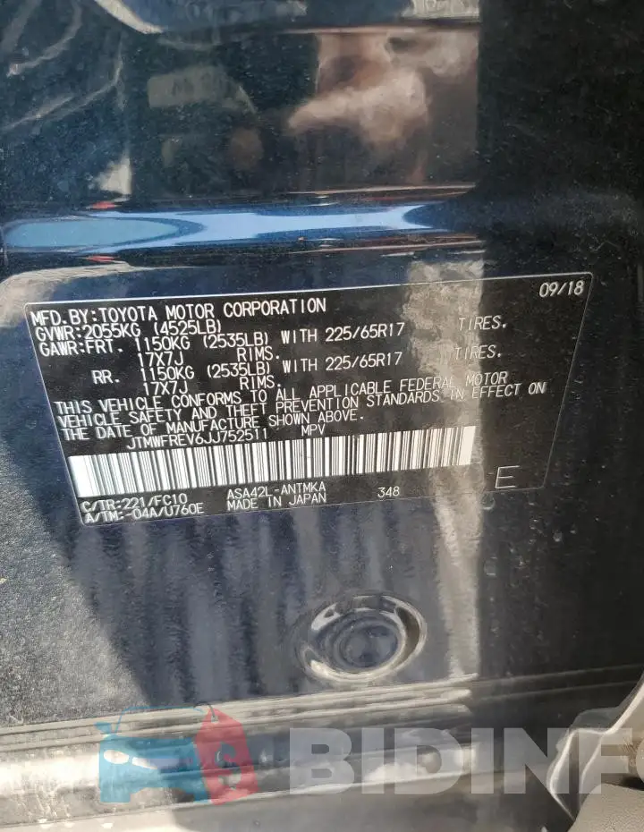 JTMWFREV6JJ752511 Photo# 13
