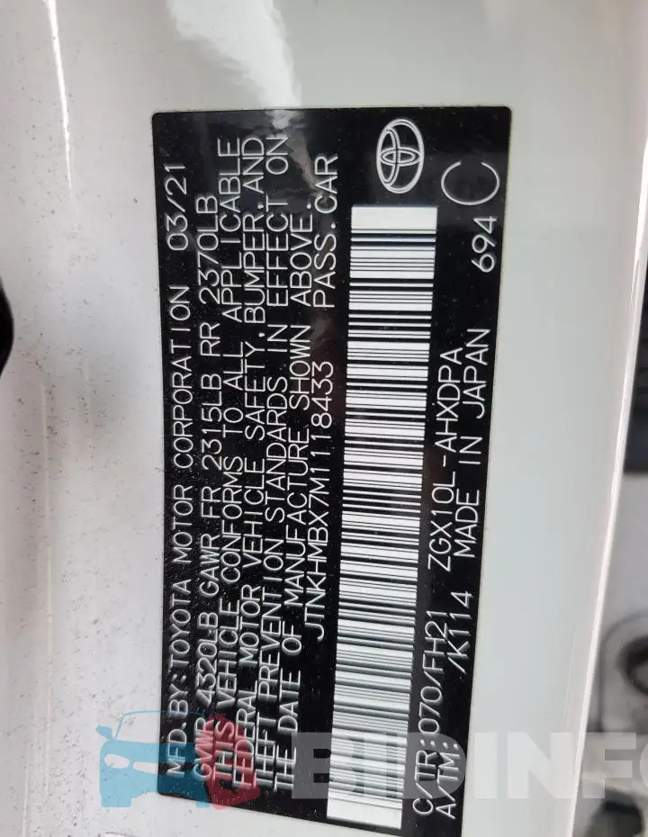 JTNKHMBX7M1118433 Photo# 13