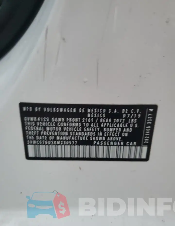 3VWC57BU2KM230577 Photo# 12