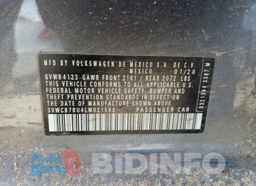 3VWCB7BU4LM021593 Photo# 12
