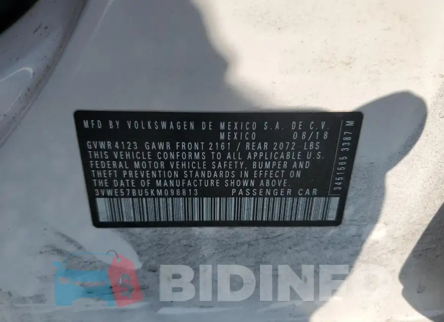 3VWE57BU5KM098813 Photo# 13