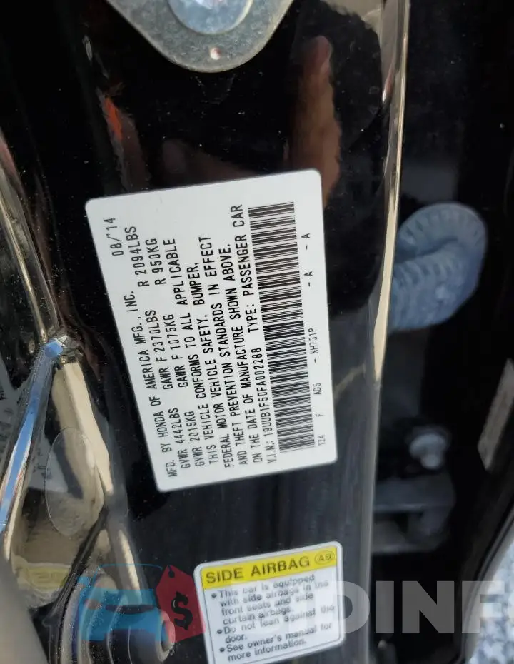 19UUB1F50FA002288 Photo# 13