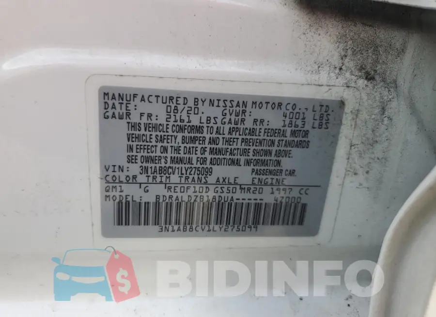 3N1AB8CV1LY275099 Photo# 12