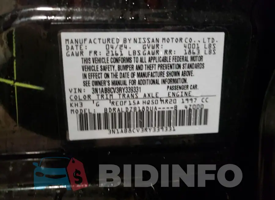 3N1AB8CV3RY339331 Photo# 12
