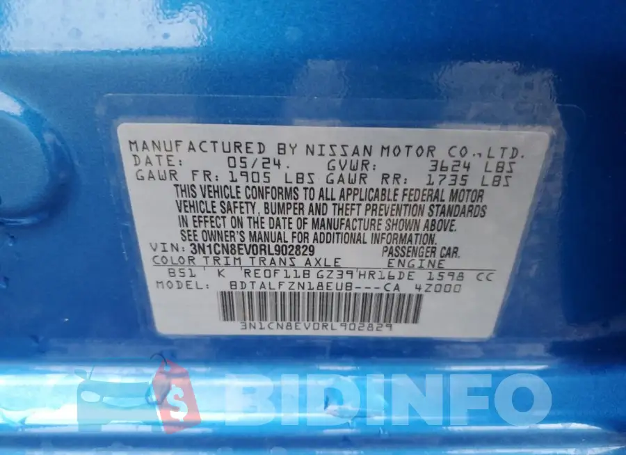 3N1CN8EV0RL902829 Photo# 12