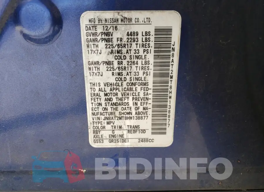 JN8AT2MT8HW138877 Photo# 13