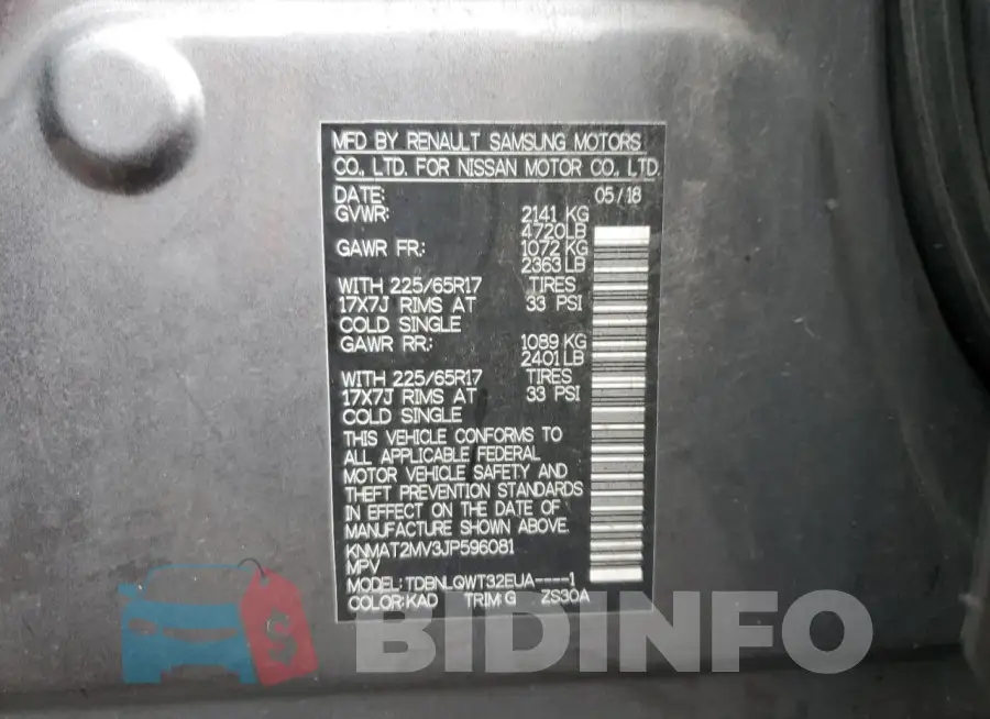 KNMAT2MV3JP596081 Photo# 14