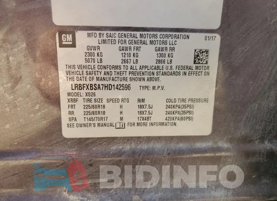 LRBFXBSA7HD142596 Photo# 14