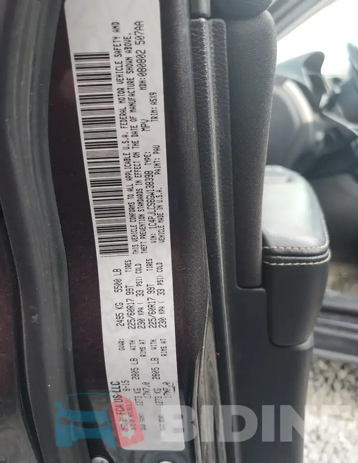 1C4PJLCS6GW138398 Photo# 13
