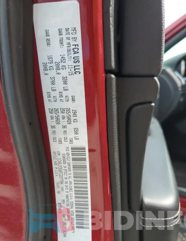 1C4RJFBG0FC227794 Photo# 12