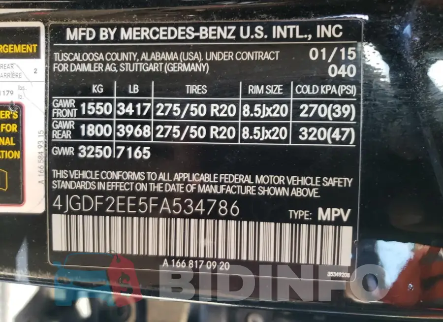 4JGDF2EE5FA534786 Photo# 14