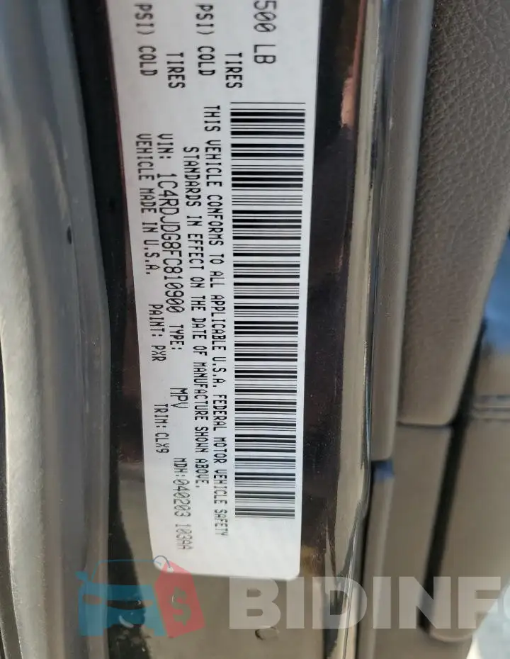 1C4RDJDG8FC810900 Photo# 13