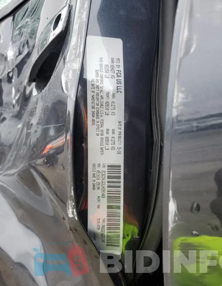 2C3CDXJG3JH291469 Photo# 12