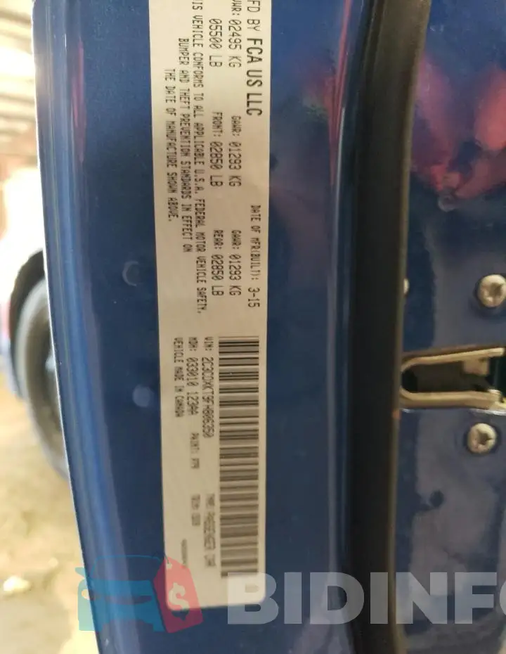 2C3CDXKT9FH806350 Photo# 12