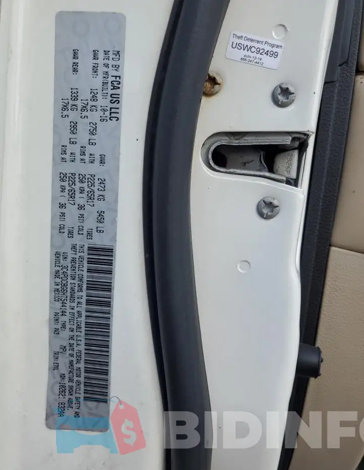 3C4PDCBG6HT544144 Photo# 13