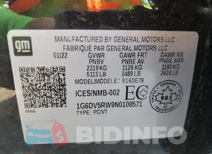 1G6DV5RW9N0108571 Photo# 12