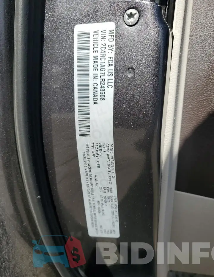 2C4RC1AG7LR243508 Photo# 13