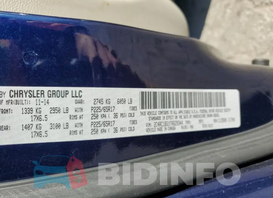2C4RC1BG1FR629344 Photo# 13