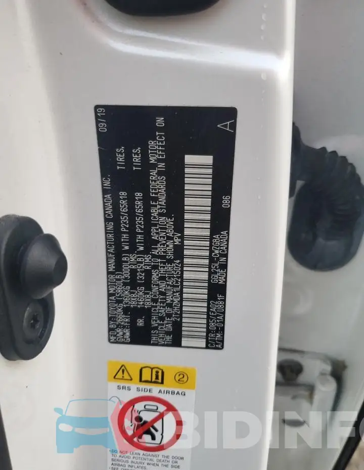 2T2HZMDA1LC215024 Photo# 14