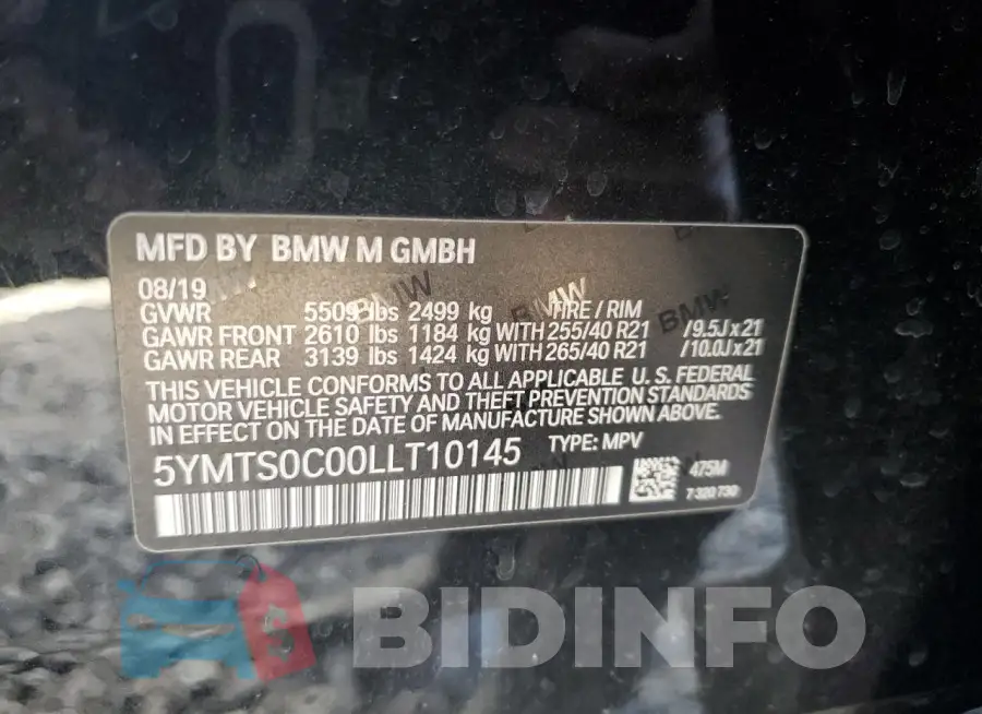 5YMTS0C00LLT10145 Photo# 13