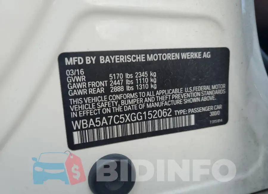 WBA5A7C5XGG152062 Photo# 12