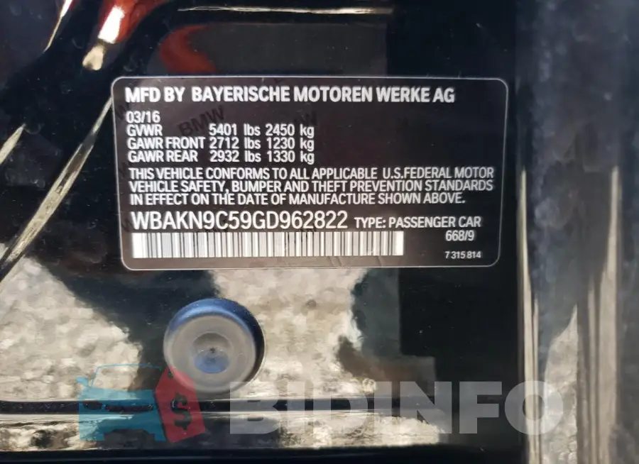 WBAKN9C59GD962822 Photo# 13