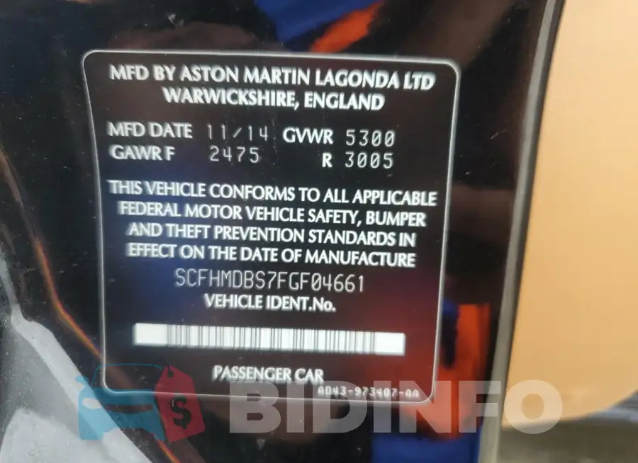 SCFHMDBS7FGF04661 Photo# 13