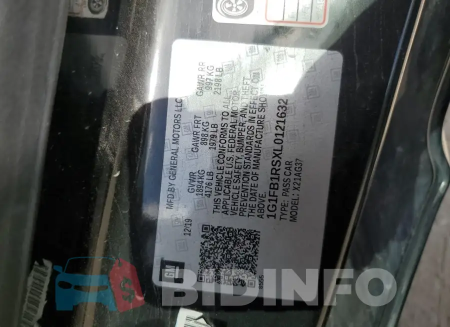 1G1FB1RSXL0121632 Photo# 12