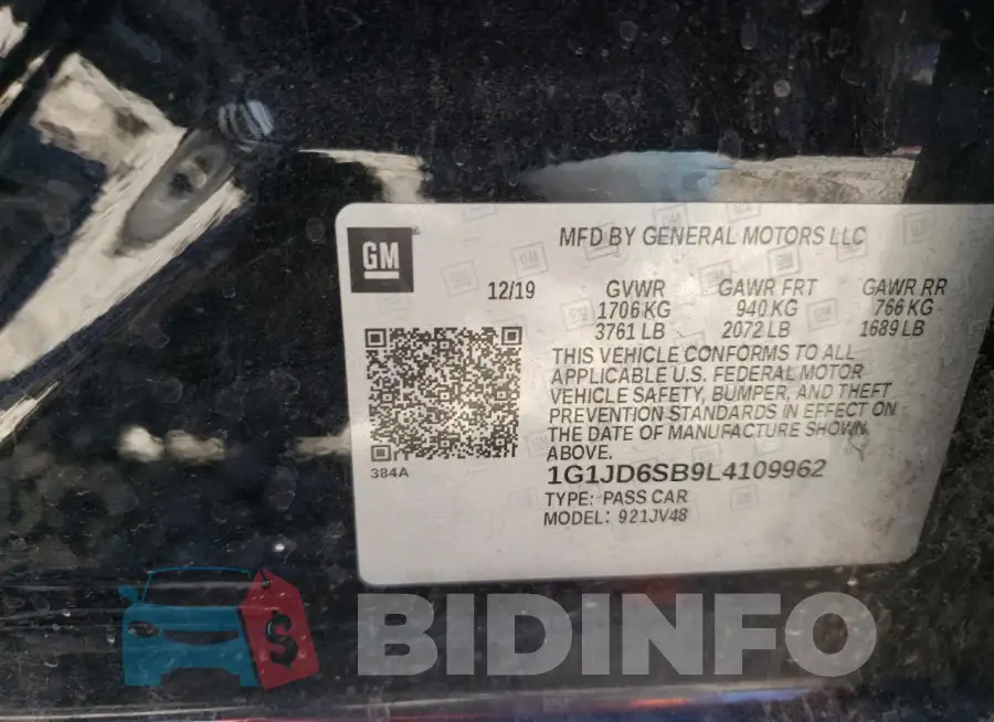 1G1JD6SB9L4109962 Photo# 13