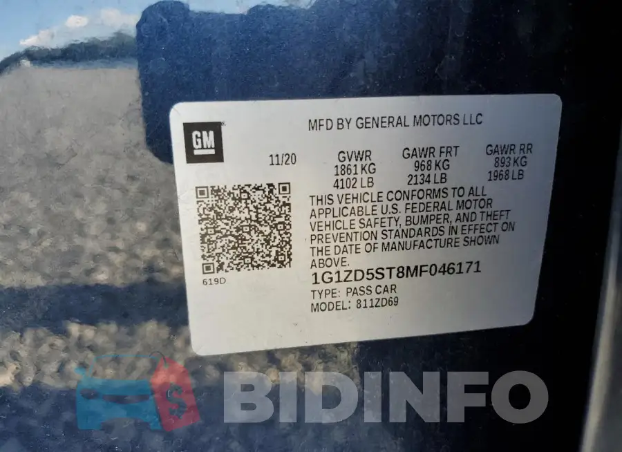 1G1ZD5ST8MF046171 Photo# 13