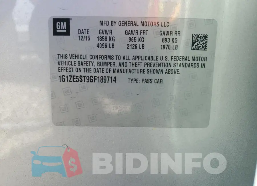 1G1ZE5ST9GF189714 Photo# 12
