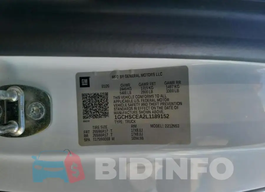 1GCHSCEA2L1189152 Photo# 10