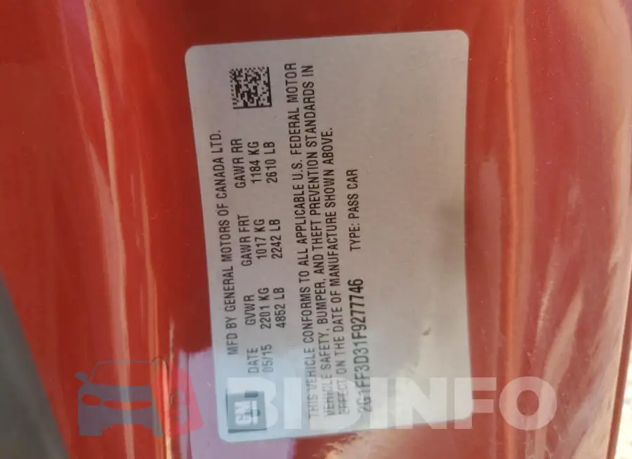 2G1FF3D31F9277746 Photo# 12