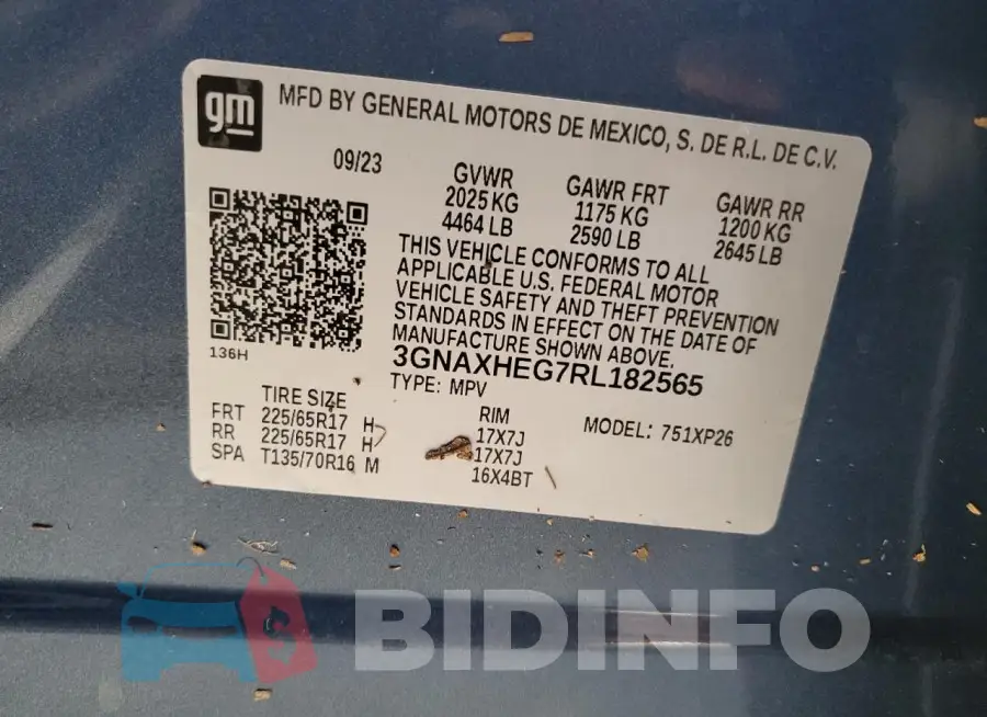 3GNAXHEG7RL182565 Photo# 14