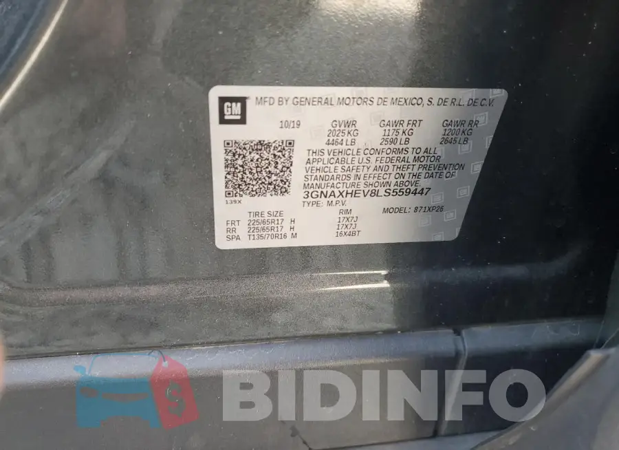 3GNAXHEV8LS559447 Photo# 14