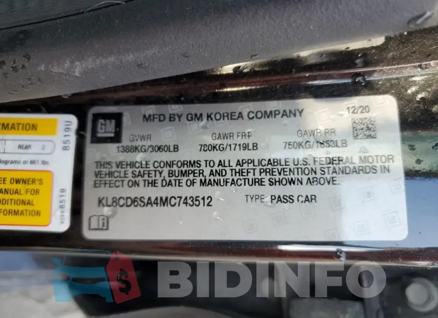 KL8CD6SA4MC743512 Photo# 12