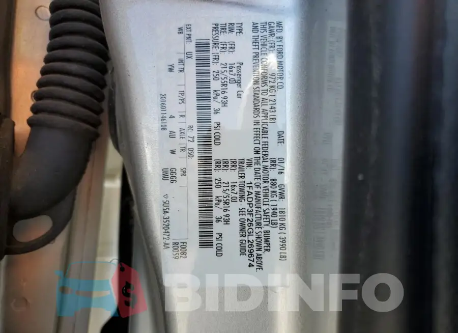 1FADP3F26GL269674 Photo# 13