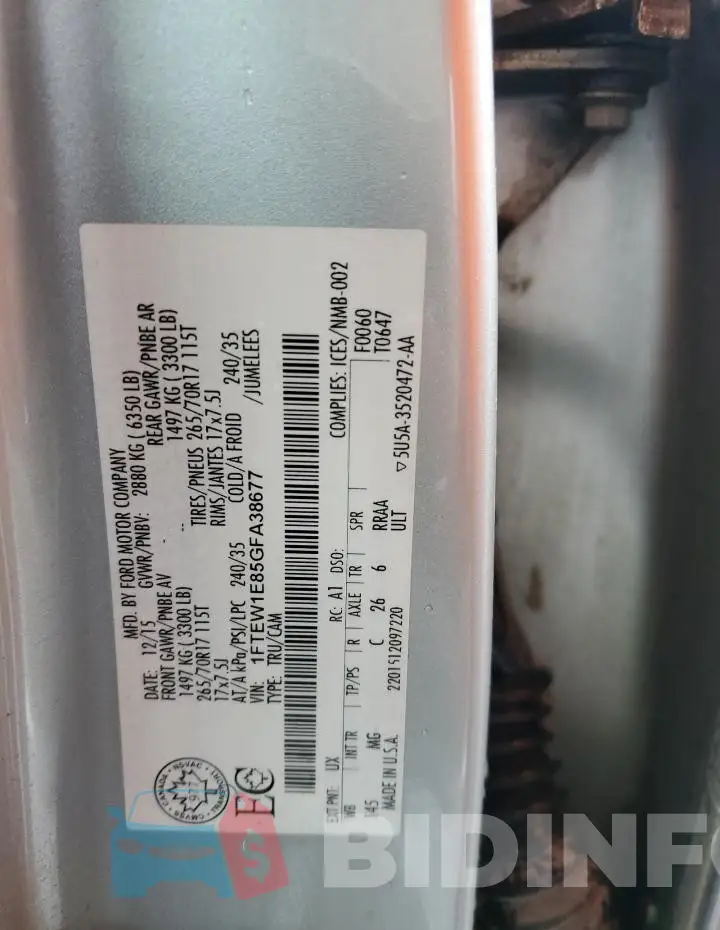 1FTEW1E85GFA38677 Photo# 12