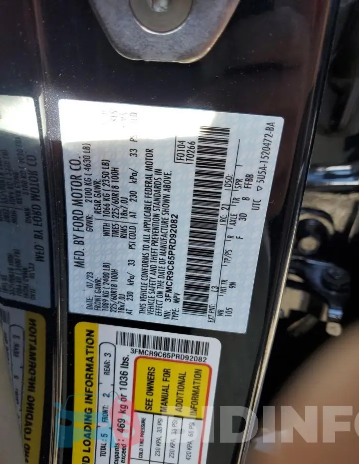 3FMCR9C65PRD92082 Photo# 14