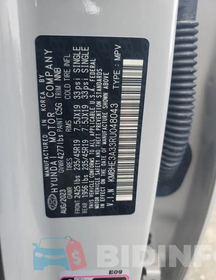 KM8HE3A33RU048043 Photo# 12