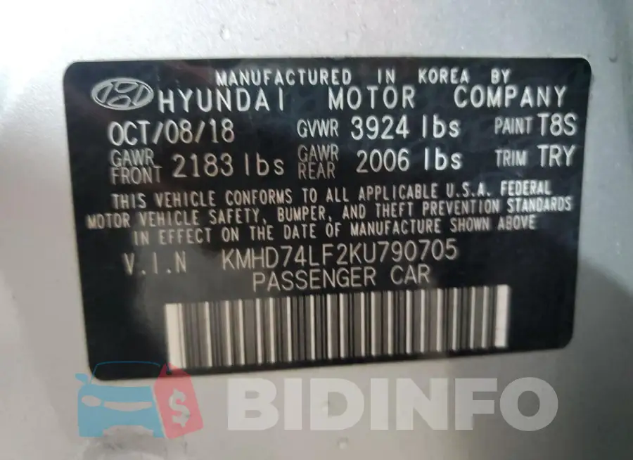 KMHD74LF2KU790705 Photo# 13