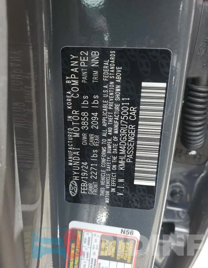 KMHLM4DG3RU750011 Photo# 12