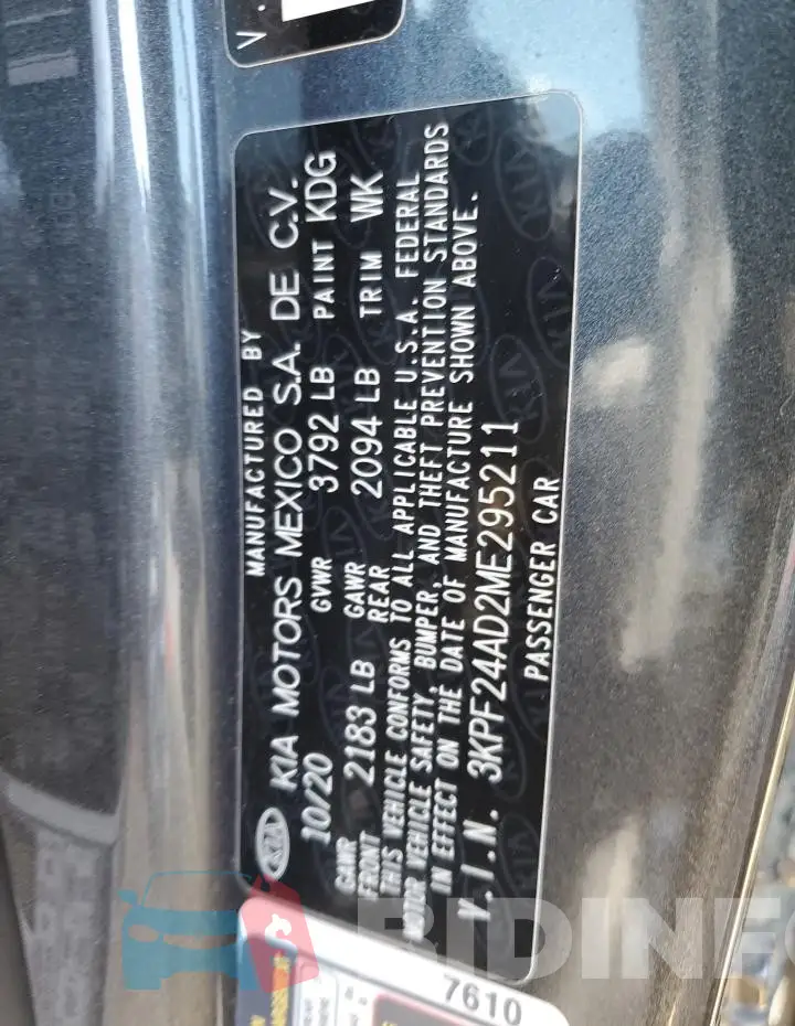 3KPF24AD2ME295211 Photo# 12