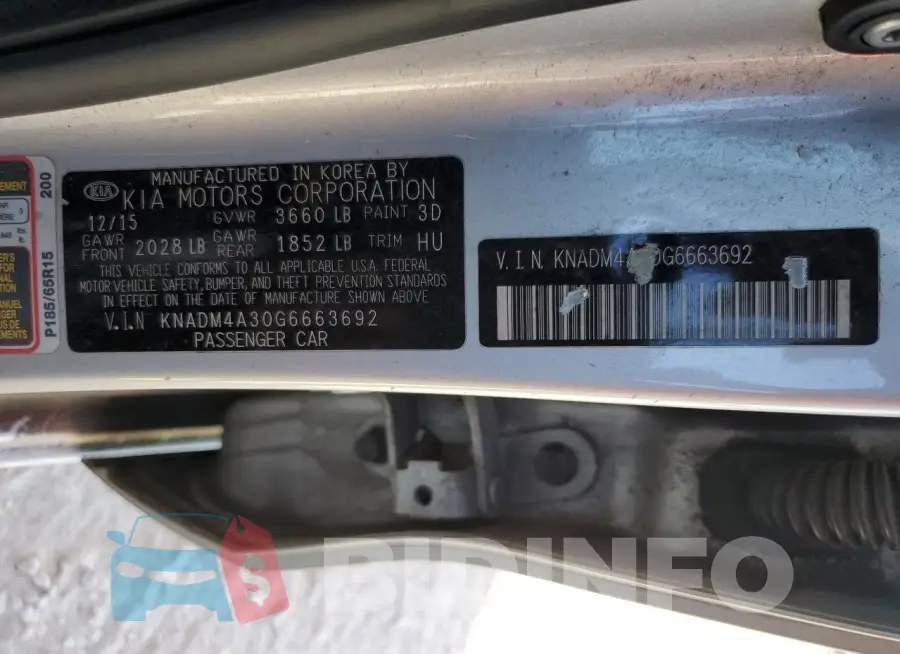 KNADM4A30G6663692 Photo# 12