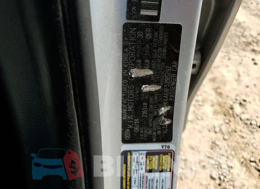 KNAFK4A6XF5295292 Photo# 12