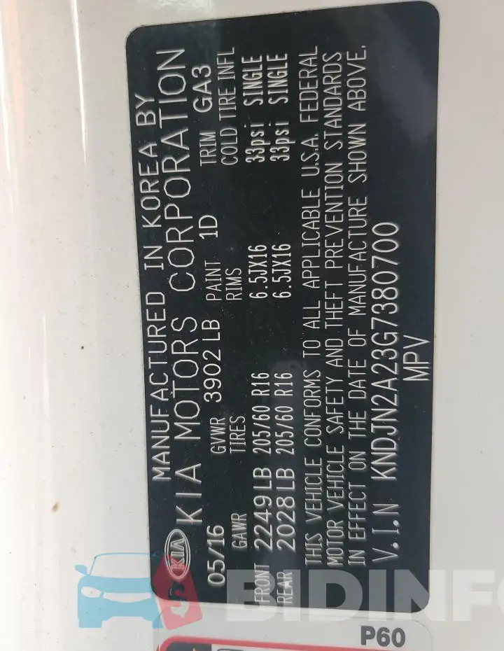 KNDJN2A23G7380700 Photo# 13