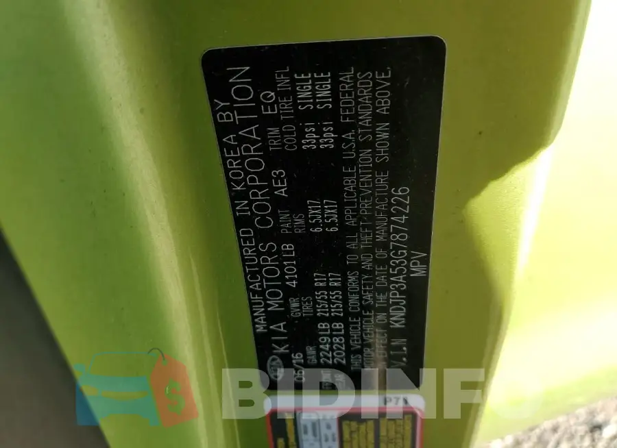 KNDJP3A53G7874226 Photo# 12